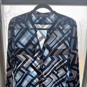 Calvin Klein Geometric Print Blouse